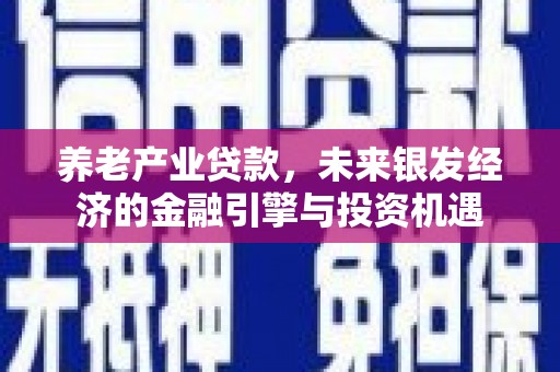 西秀养老产业贷款，未来银发经济的金融引擎与投资机遇