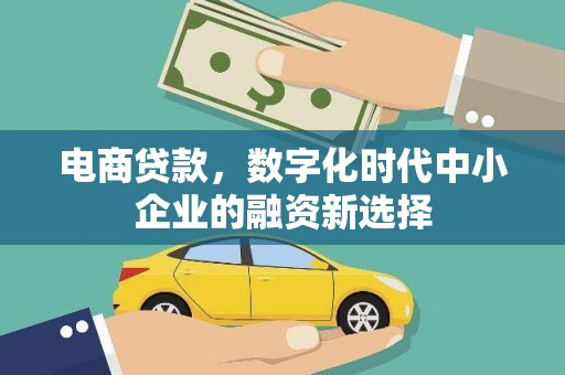西秀电商贷款，数字化时代中小企业的融资新选择