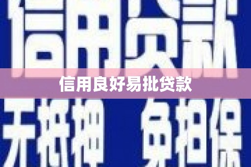 西秀信用良好易批贷款