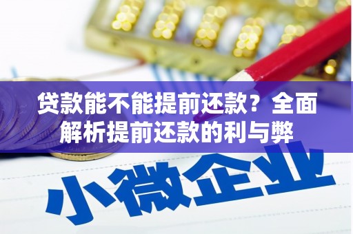 西秀贷款能不能提前还款？全面解析提前还款的利与弊