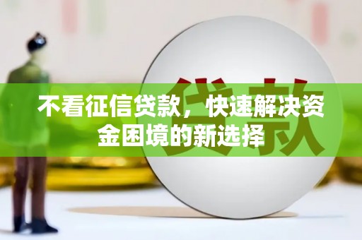 西秀不看征信贷款，快速解决资金困境的新选择