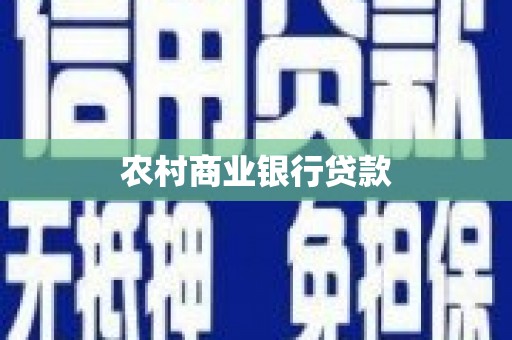 西秀农村商业银行贷款