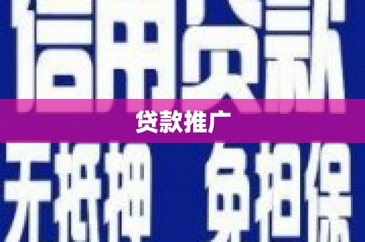 西秀贷款推广